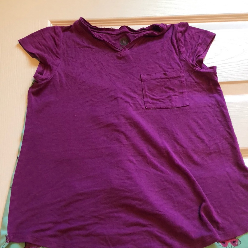 Fox purple loose shirt